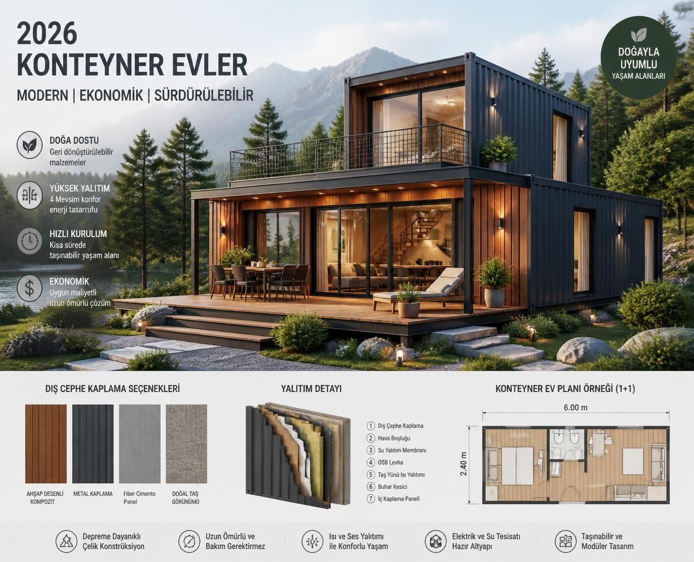 konteyner ev fiyatları hakkında güncel bilgiler ve bütçe planlaması rehberi. ekonomik, dayanıklı ve çevre dostu konteyner ev maliyetlerini keşfedin.