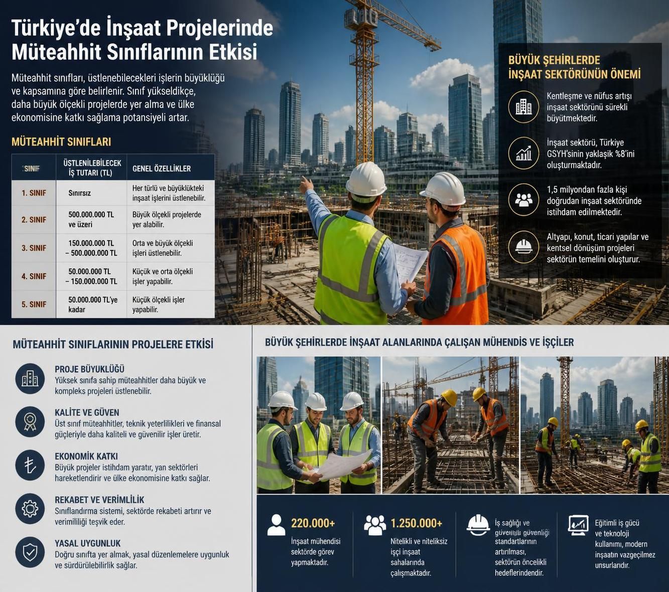 müteahhit sınıfları nelerdir, nasıl belirlenir ve projelerinizin planlama, maliyet ve uygulama süreçlerini nasıl etkilediğini öğrenin.
