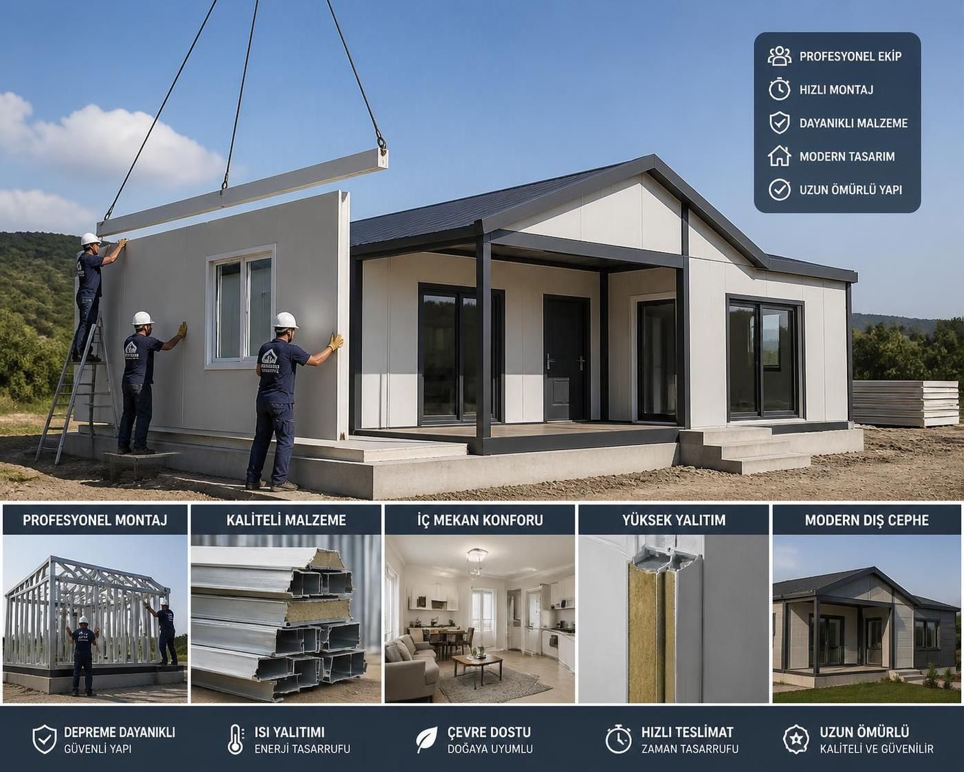 prefabrik evlerin ömrü ne kadar sürer? dayanıklılığını artırmak için hangi yöntemler kullanılır? bu makalede prefabrik evlerin sağlamlığı ve uzun ömürlü olması için ipuçlarını keşfedin.